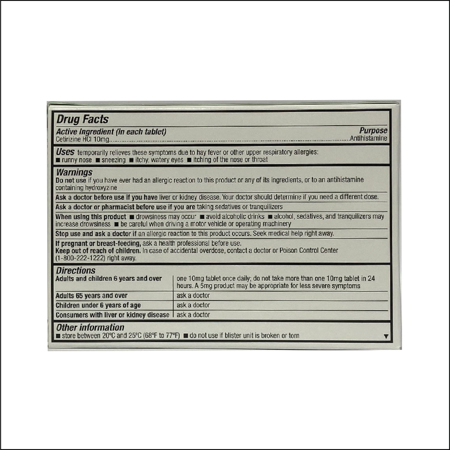 HealthA2Z 24 Hour Indoor/Outdoor Allergy Relief Antihistamine