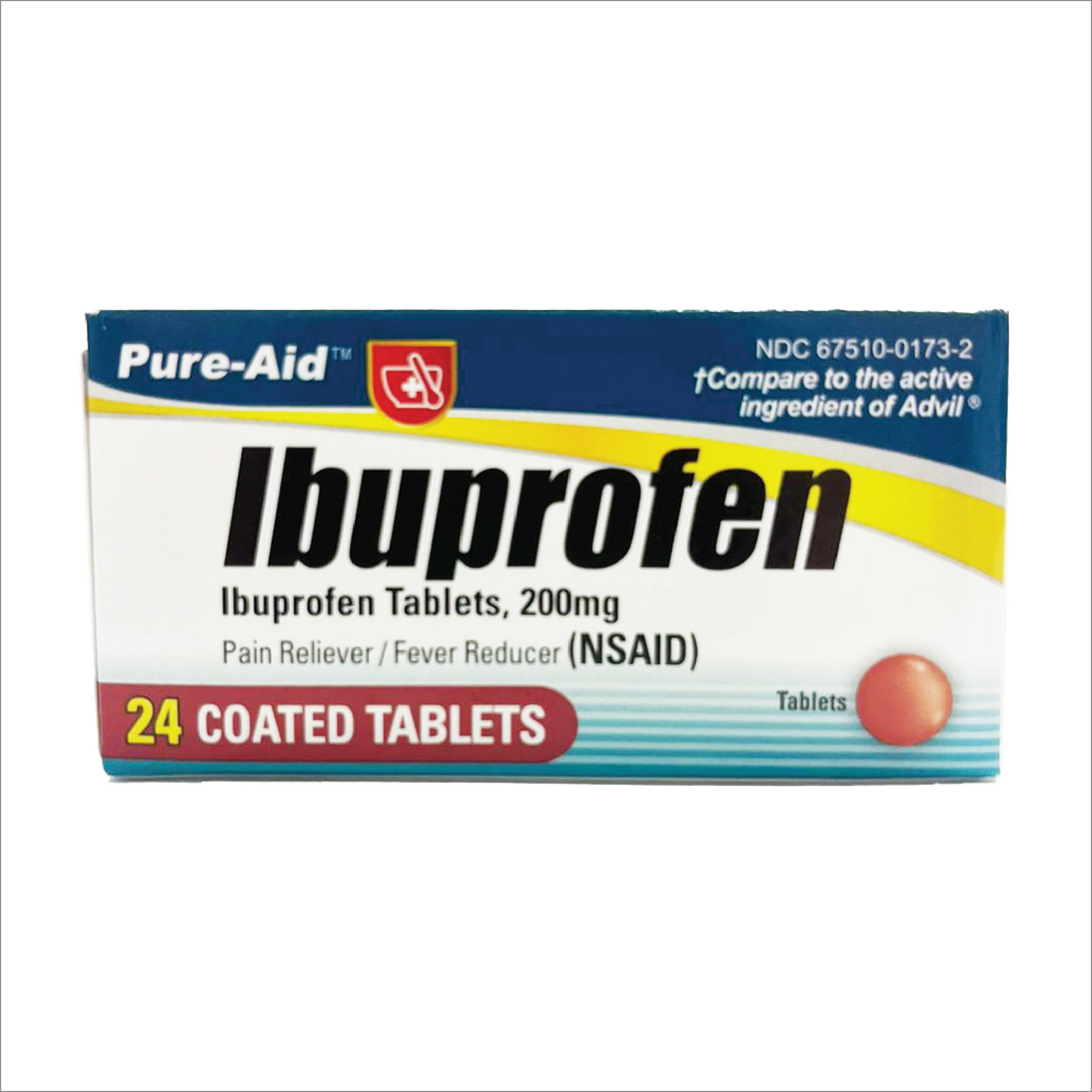 Pure Aid Ibuprofen Tablets 200mg