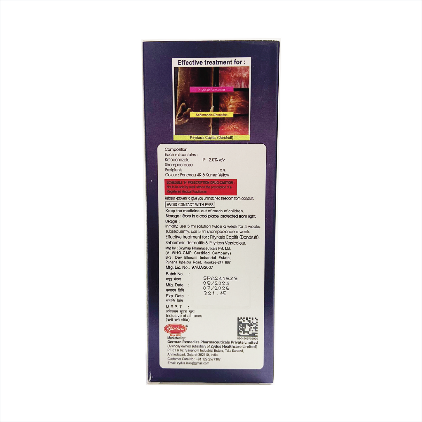 Ketoconazole Shampoo KetoSulf
