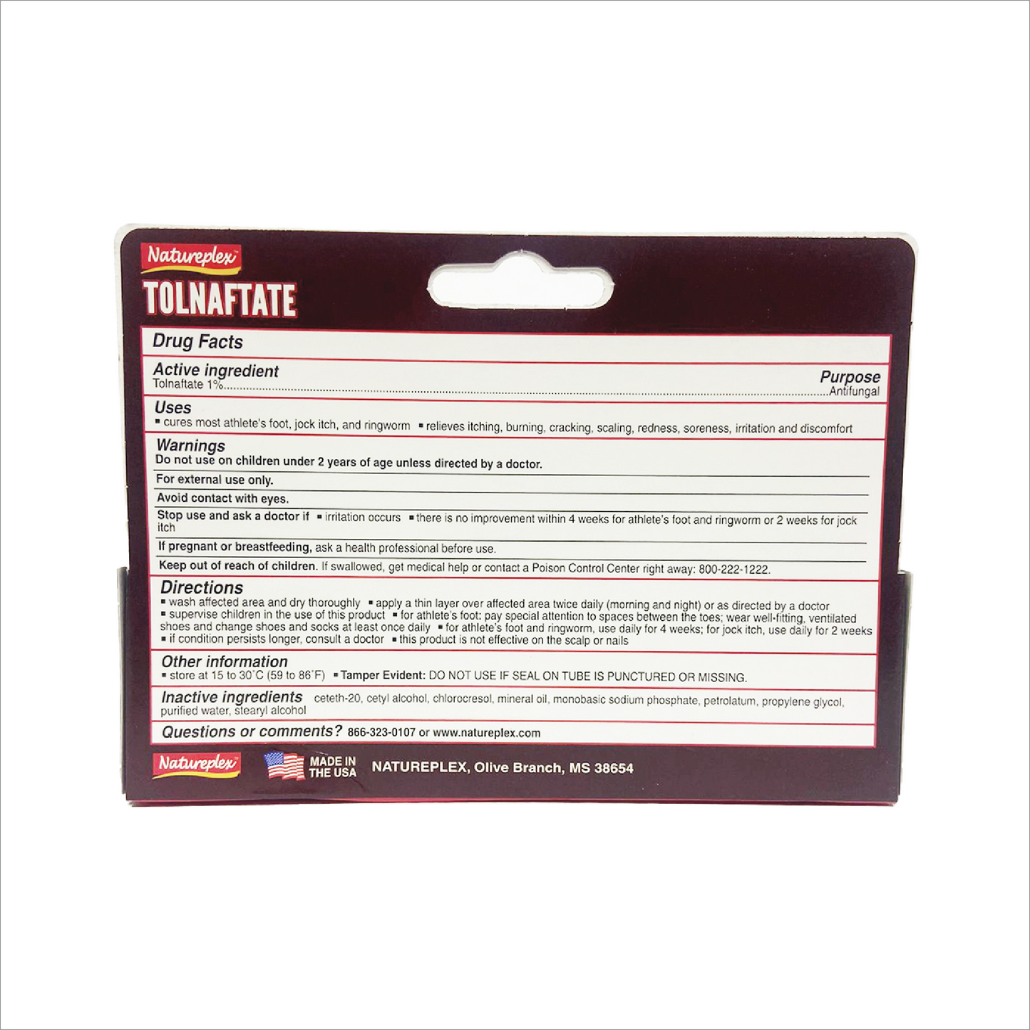 Natureplex Tolnaftate Antifungal Cream