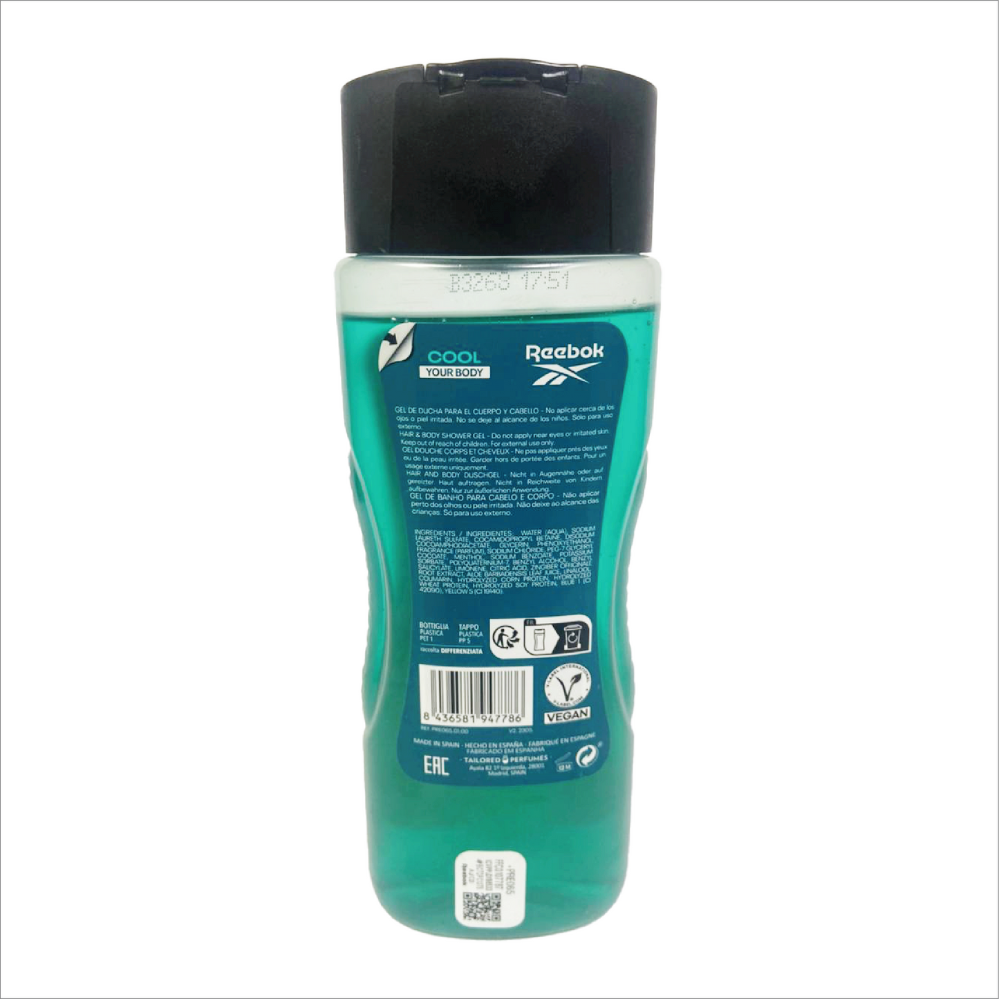 Reebok Body Shower Gel Cool Body 400ml