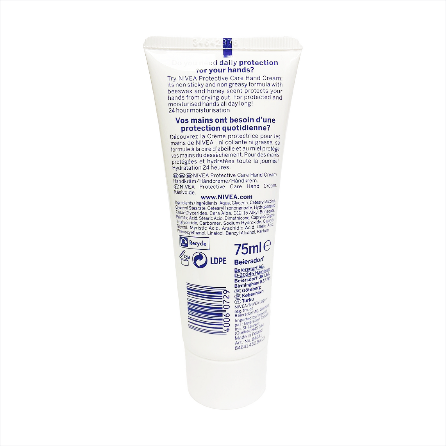 Nivea Protective Care Hand Cream Beeswax