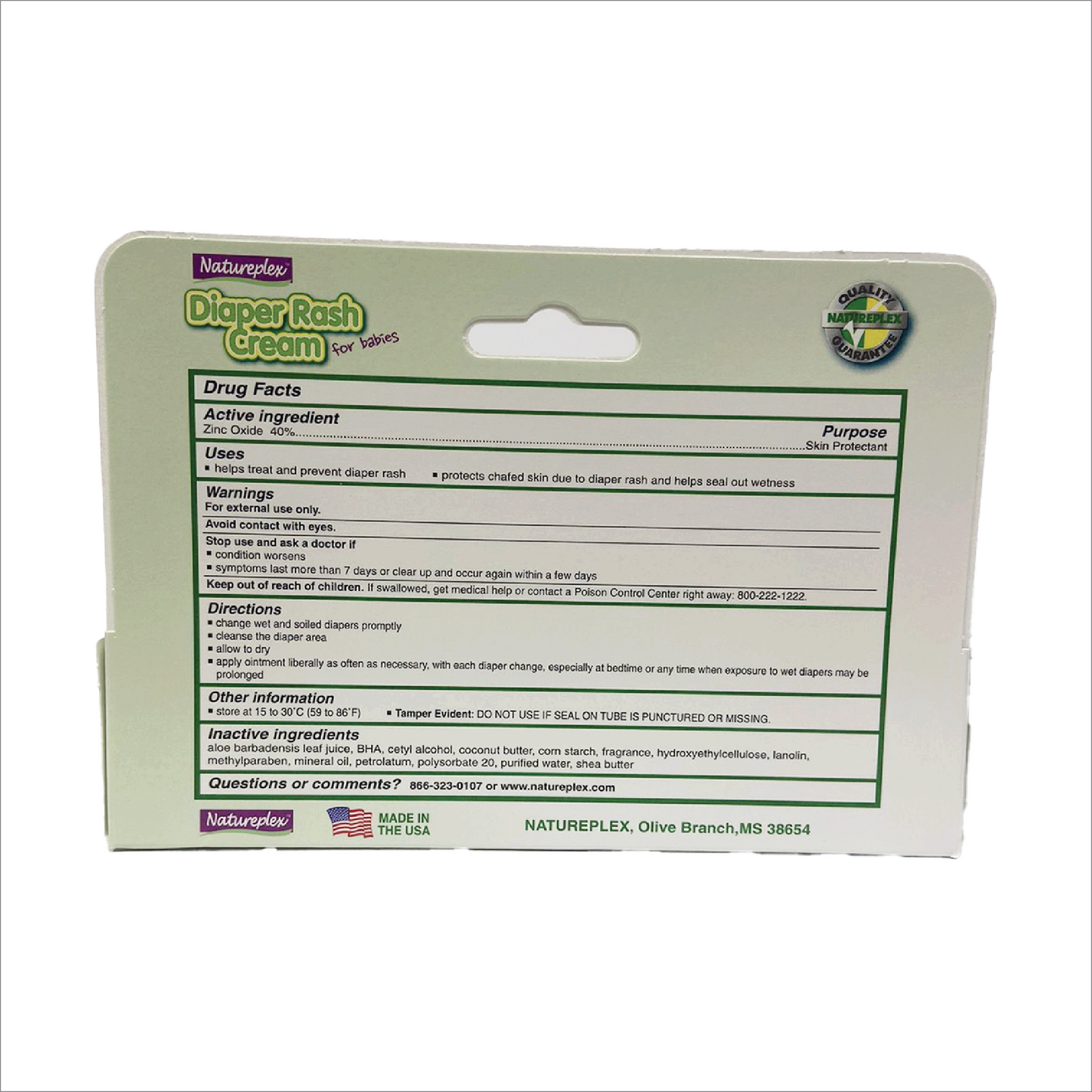 Natureplex Diaper Rash Cream 40%