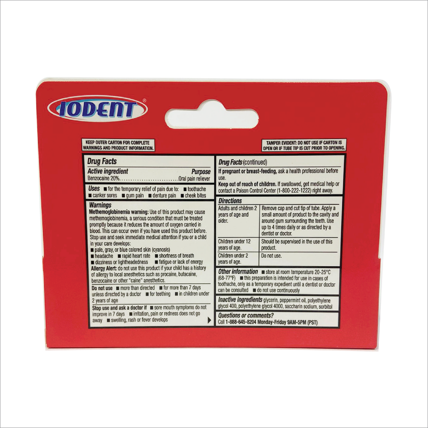 Iodent Maximum Strength Oral Analgesic Gel