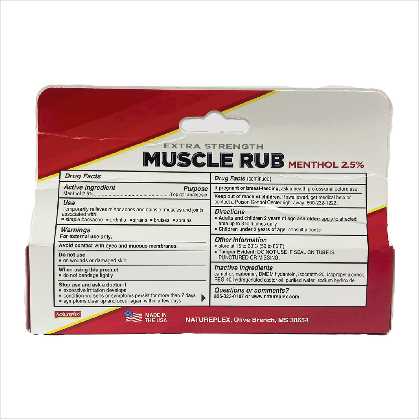 Natureplex Muscle Rub Extra Strength Menthol 25%