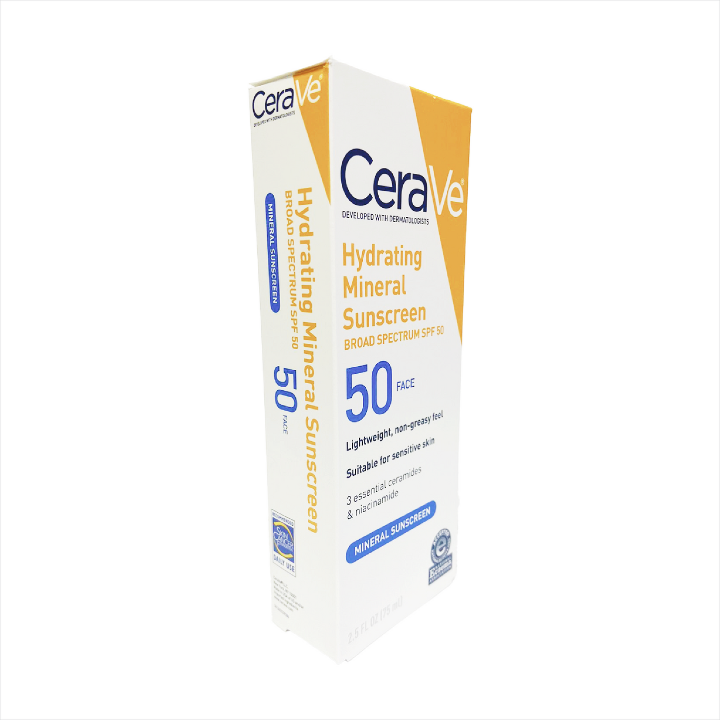 CeraVe Hydrating Mineral Sunscreen 50 75ml