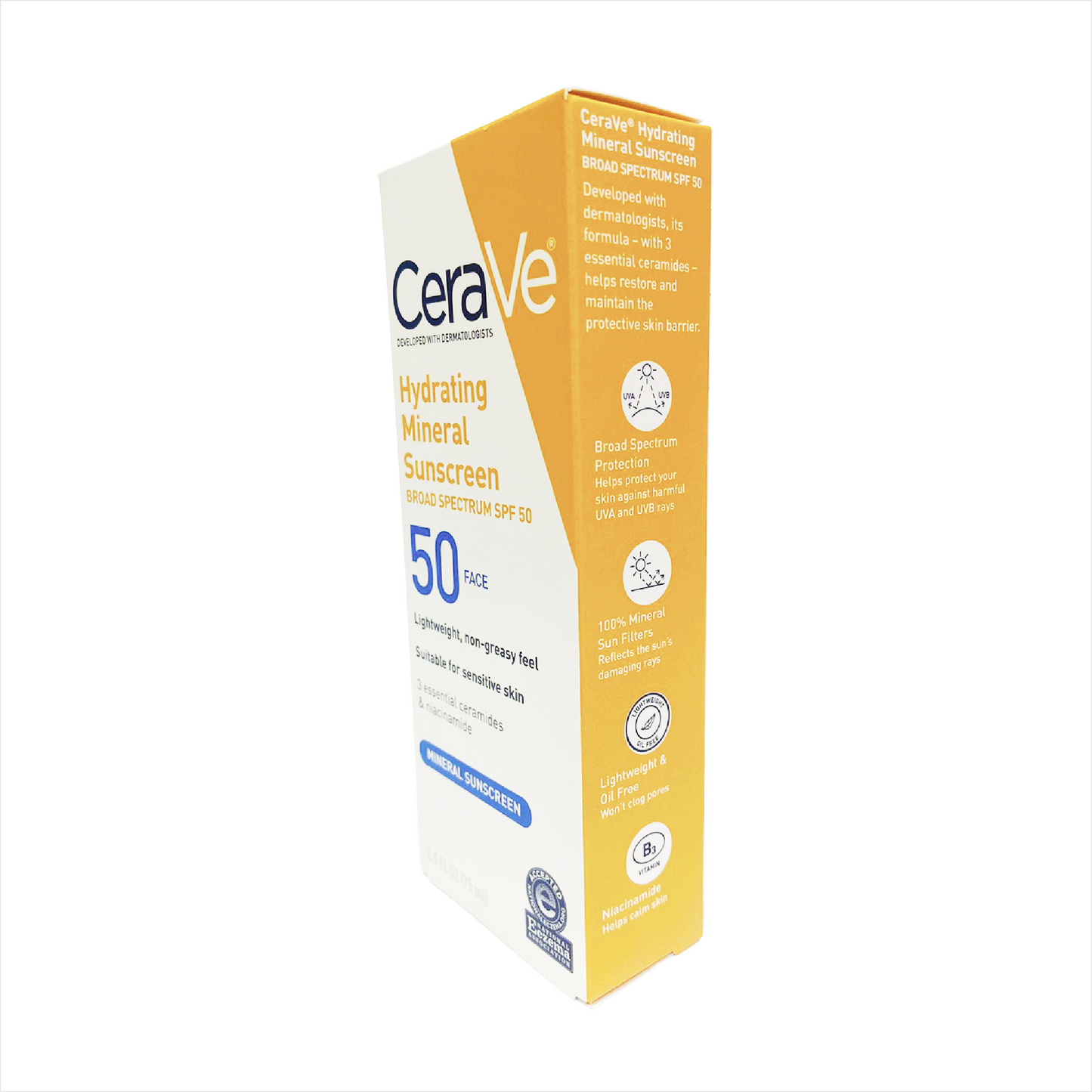 CeraVe Hydrating Mineral Sunscreen 50 75ml