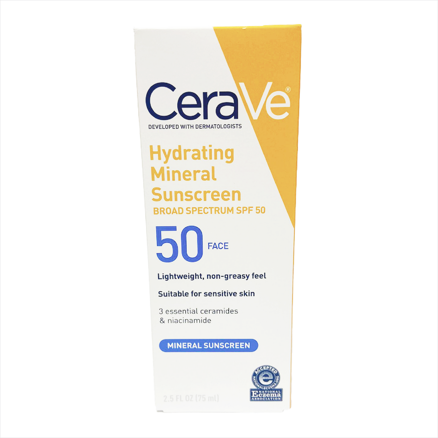 CeraVe Hydrating Mineral Sunscreen 50 75ml
