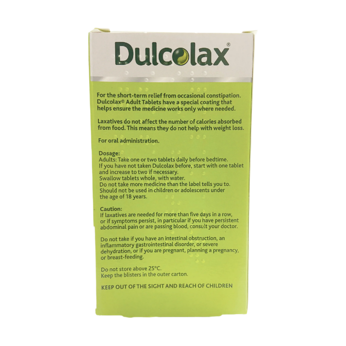Dulcolax Adult Gastro-Resistant Tablets 5mg
