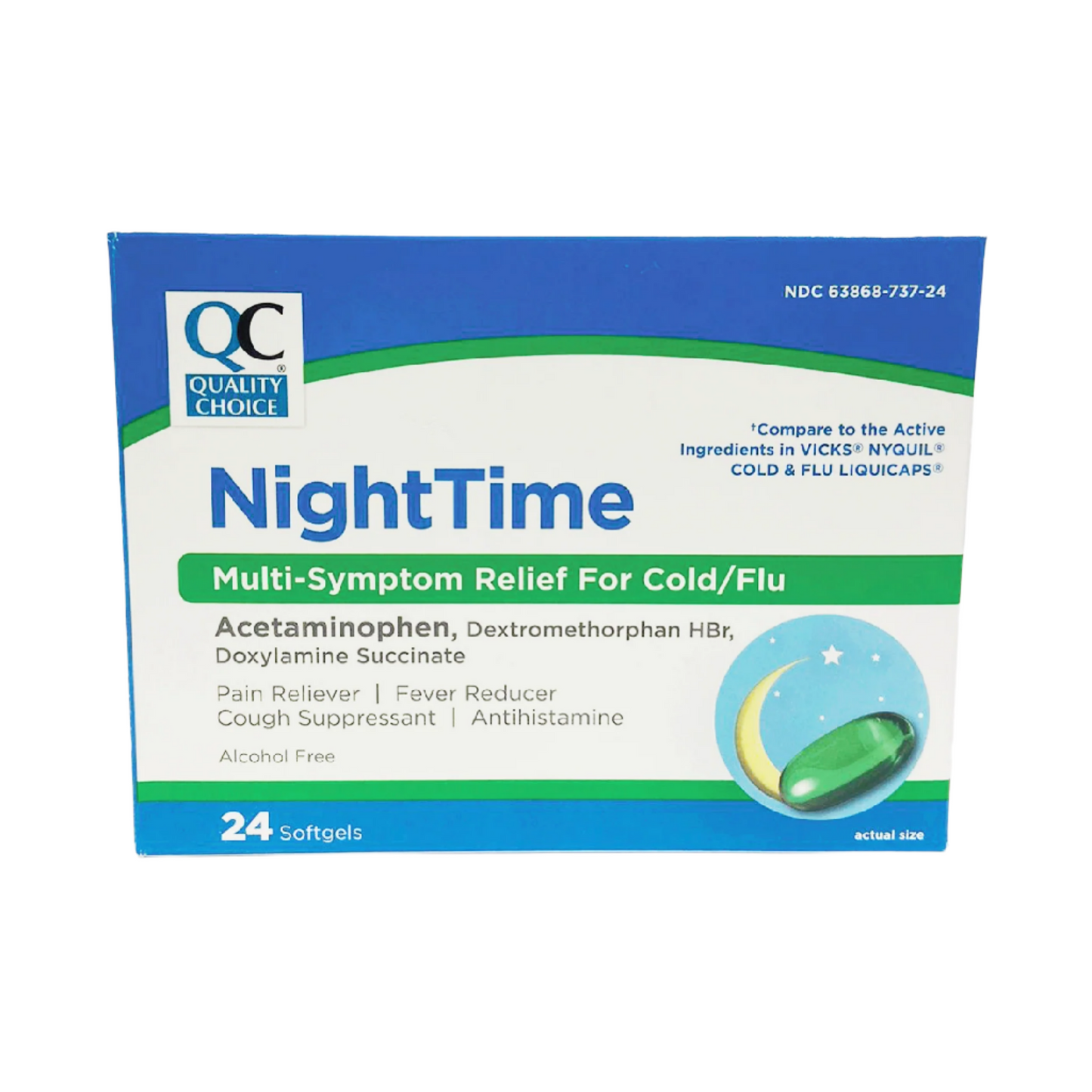 QC NightTime Multi-Symptom Cold & Flu