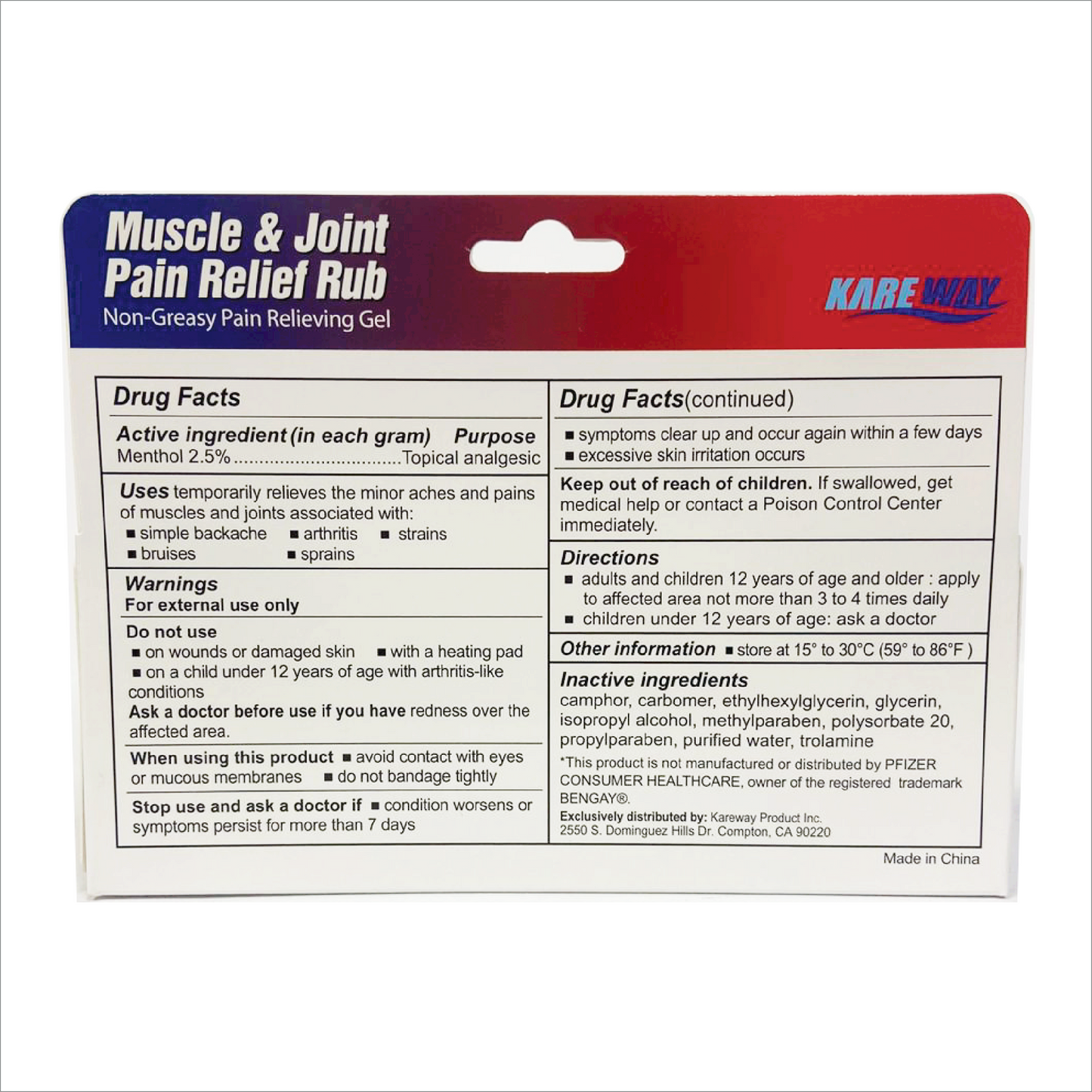 Muscle & Joint Pain Relief Rub 57g