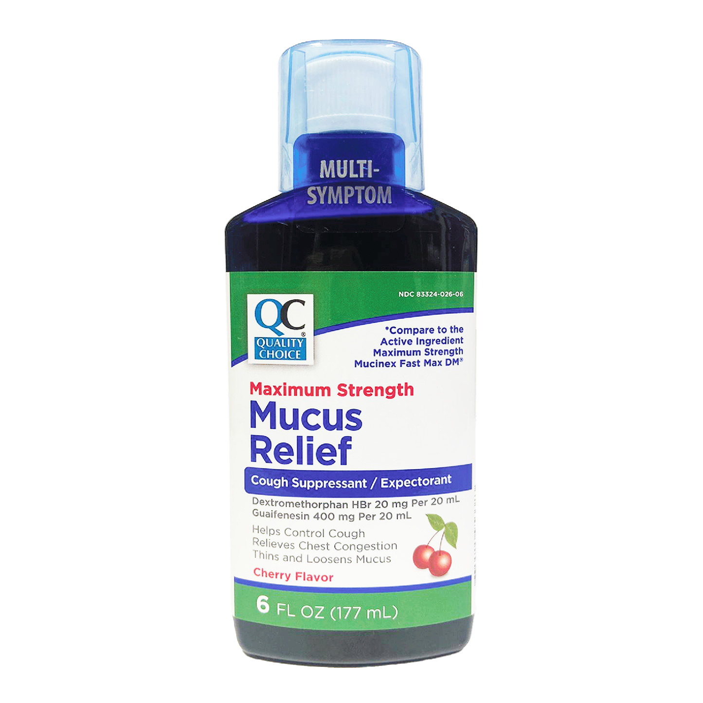 QC Mucus Relief Maximum Strength Cough Suppressant