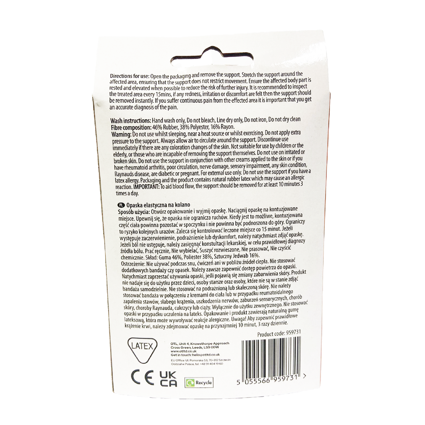 Treat & Ease Elastic Knee Support