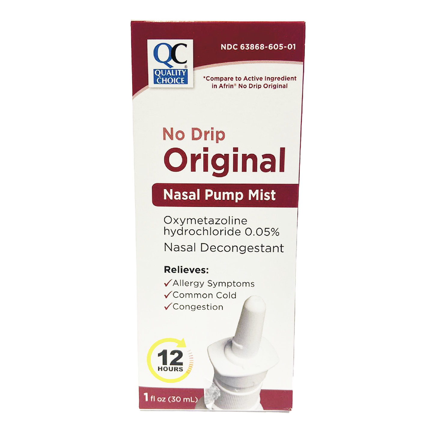 QC Family Care Nasal Relief Pump Mist Spray Severe