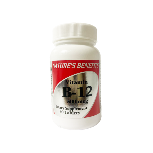 Nature's Benefits Vitamin B-12 500mcg