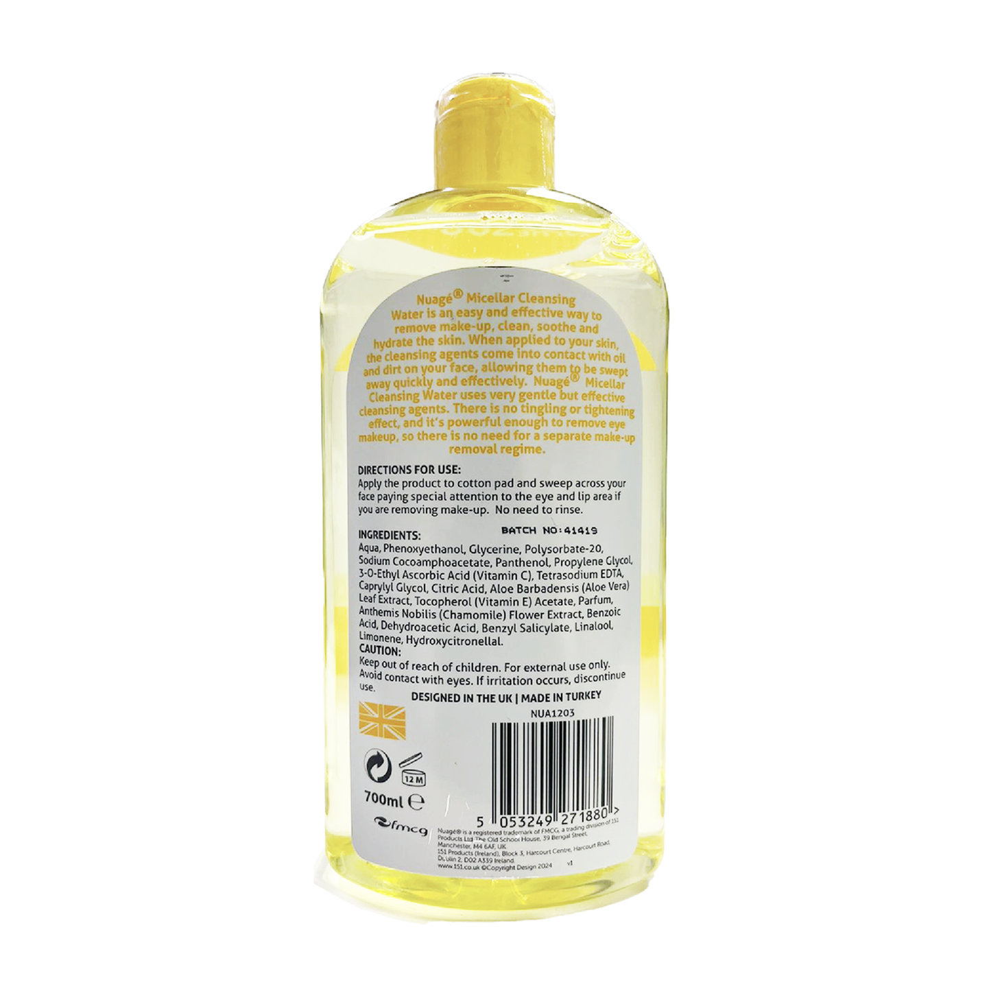 NUAGE Micellar Cleansing Vitamin C Water