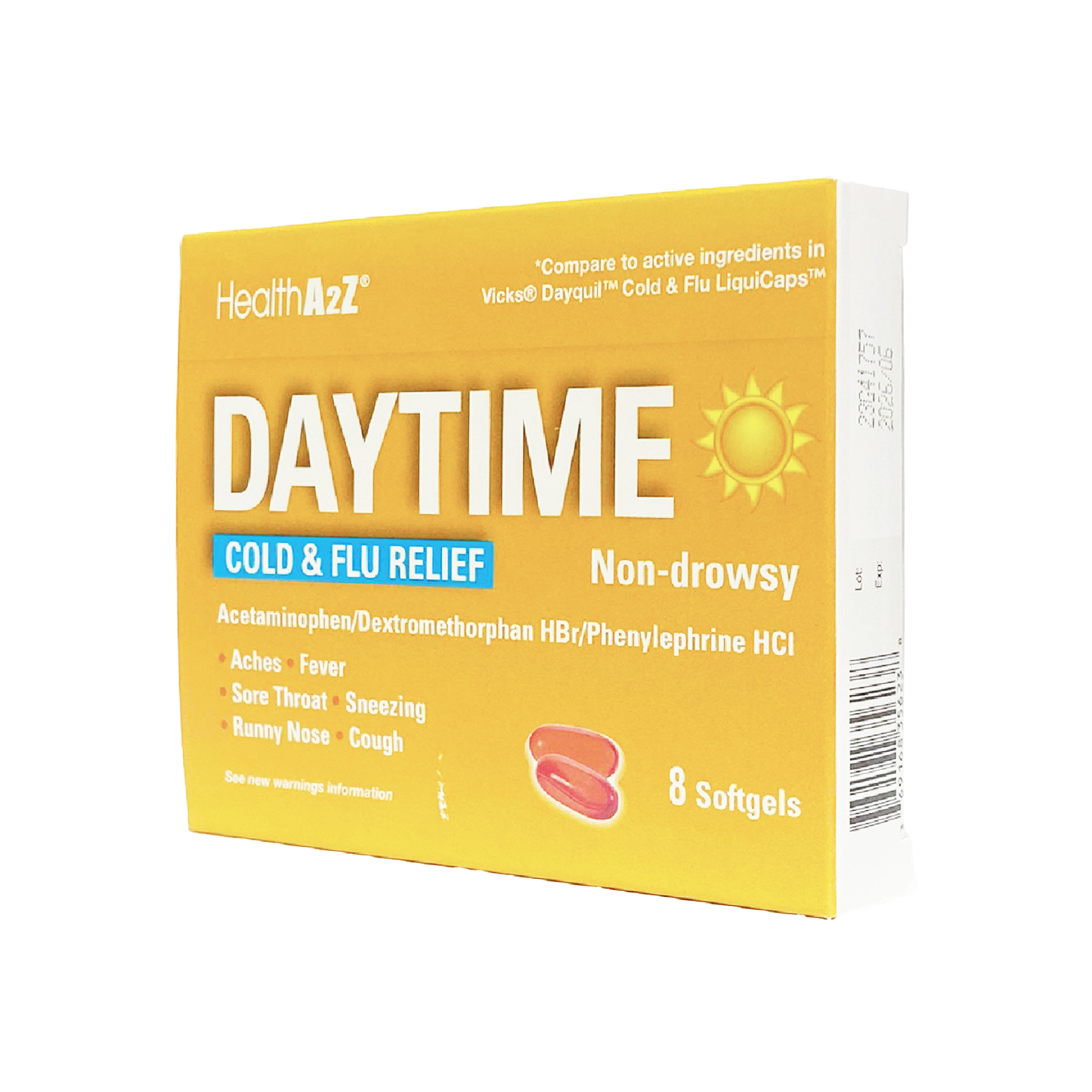 HealthA2Z Daytime Cold & Flu Relief Non-Drowsy