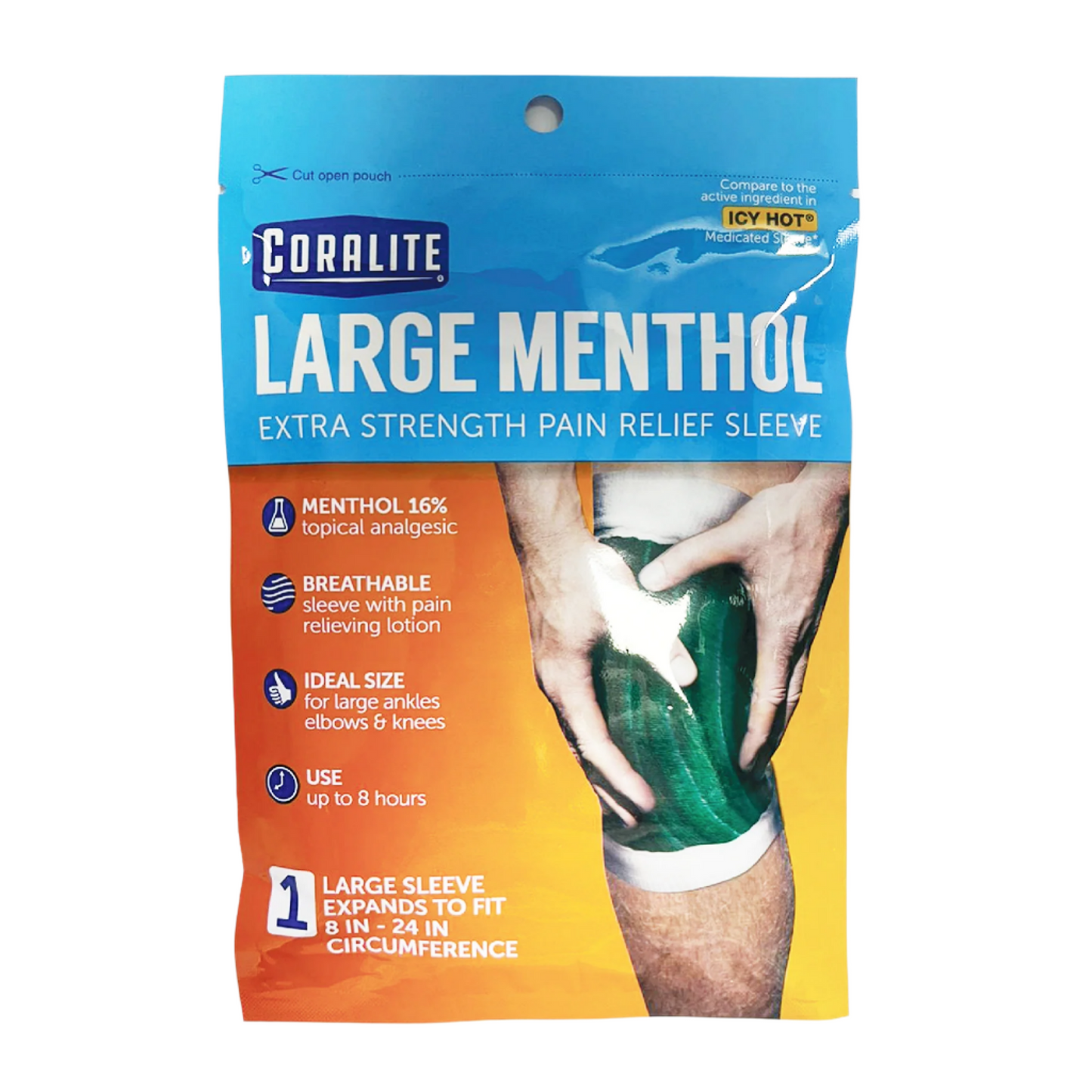 Coralite Large Menthol Extra Strength Pain Relief Sleeve