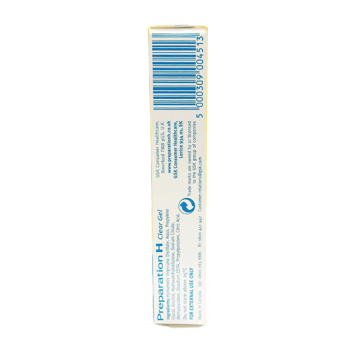 Preparation H Clear Gel