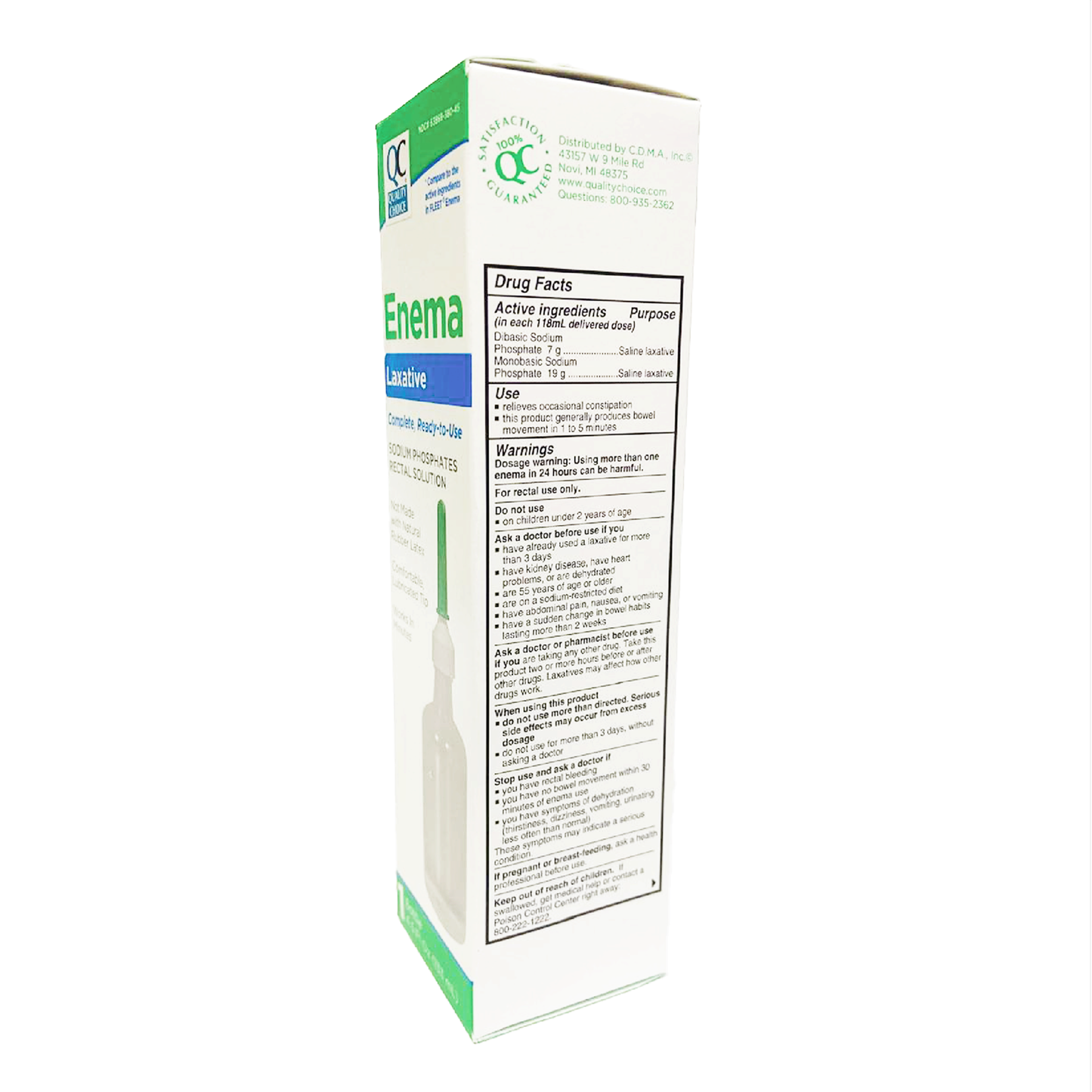 QC Enema Laxative Single Pack