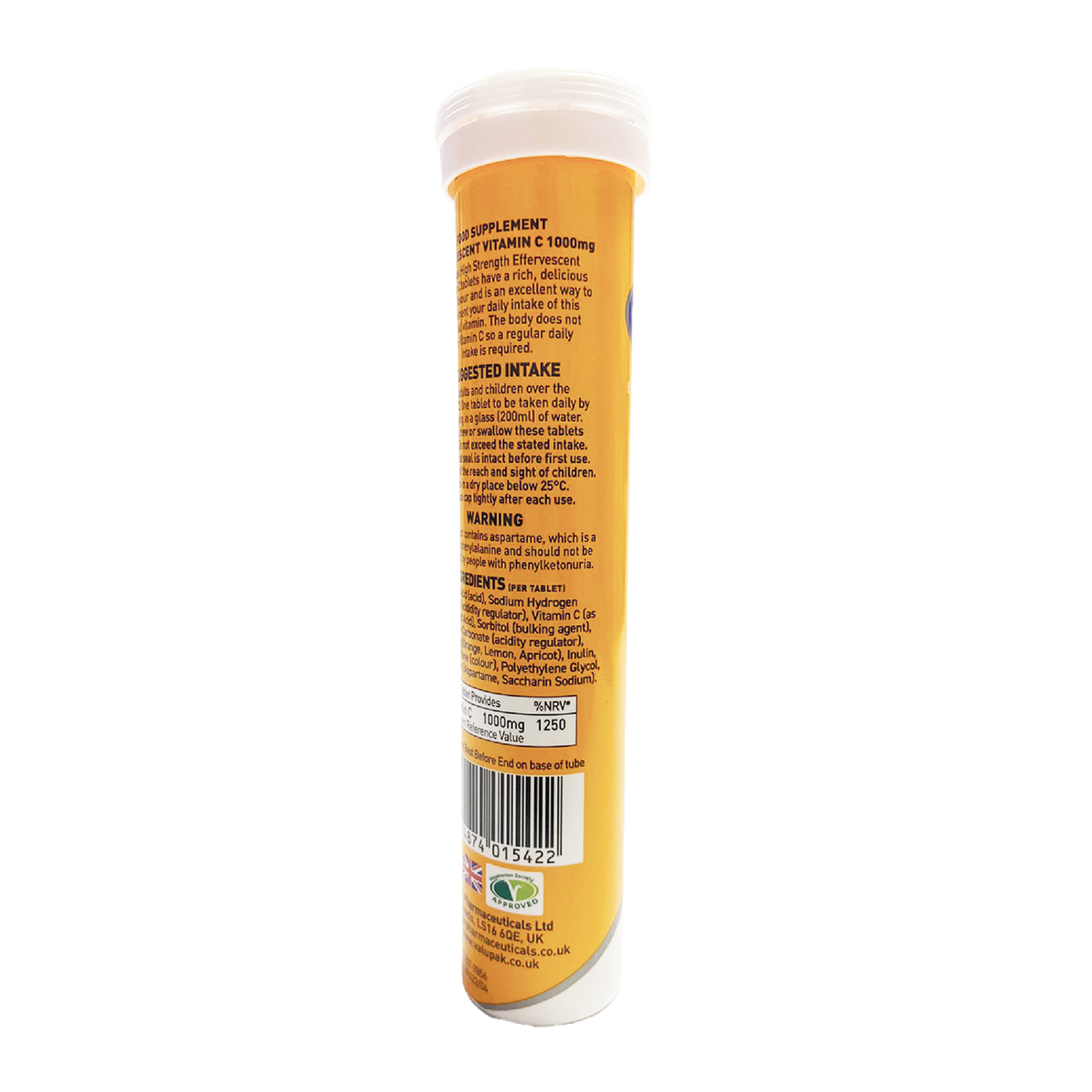 Valupak Effervescents Vitamin C 1000mg