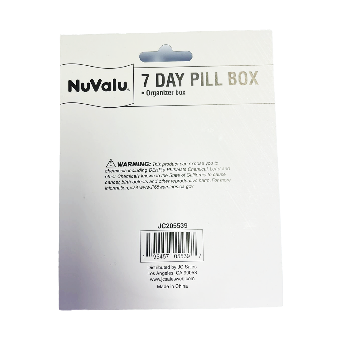 NuValu 7 Day Pill Box