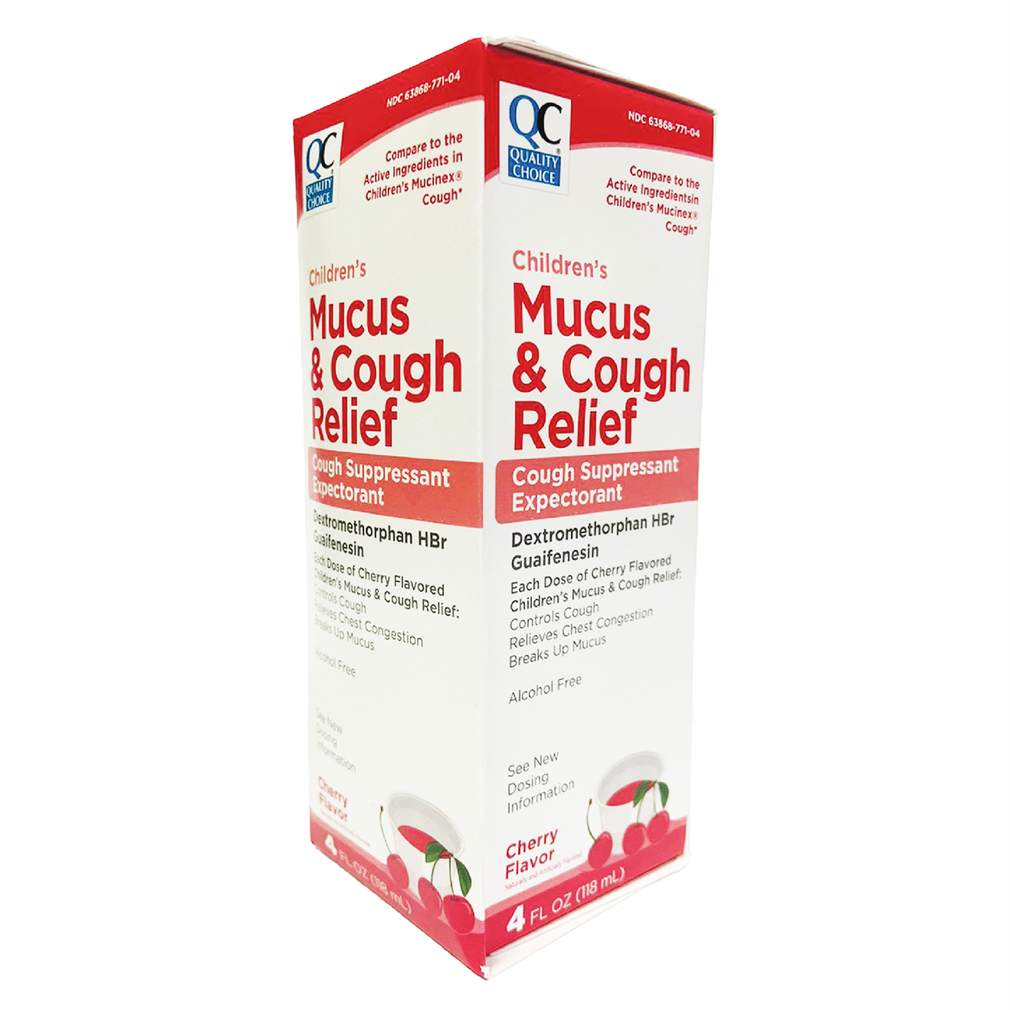 QC Children's Mucus & Cough Relief Liquid Cherry