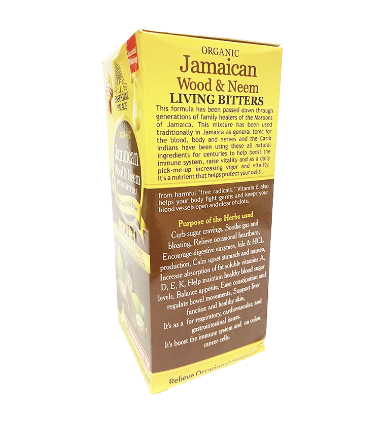 Essential Palace Organic Jamaican Wood & Neem Living Detox Bitters
