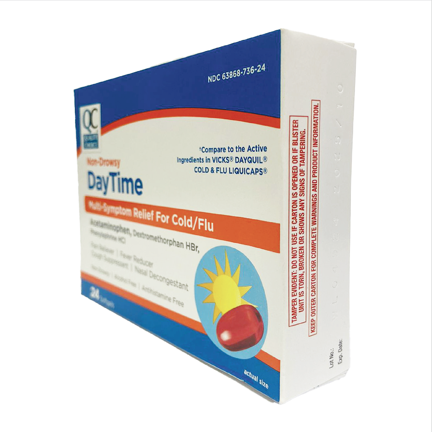 QC Non Drowsy DayTime Multi Symptom Relief