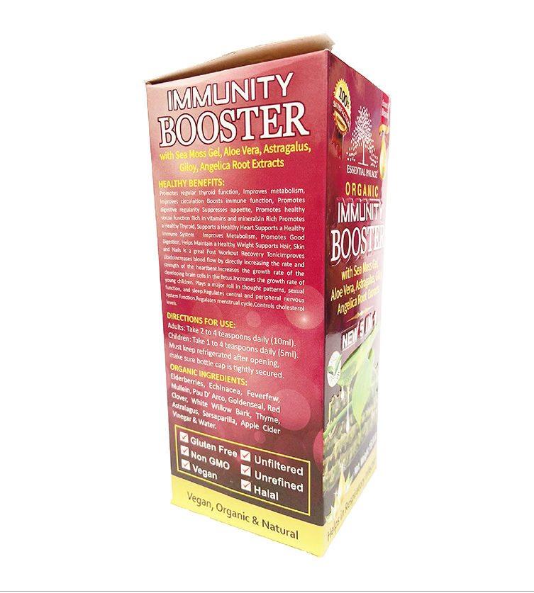 Essential Palace Organic Immunity Booster with Seamoss