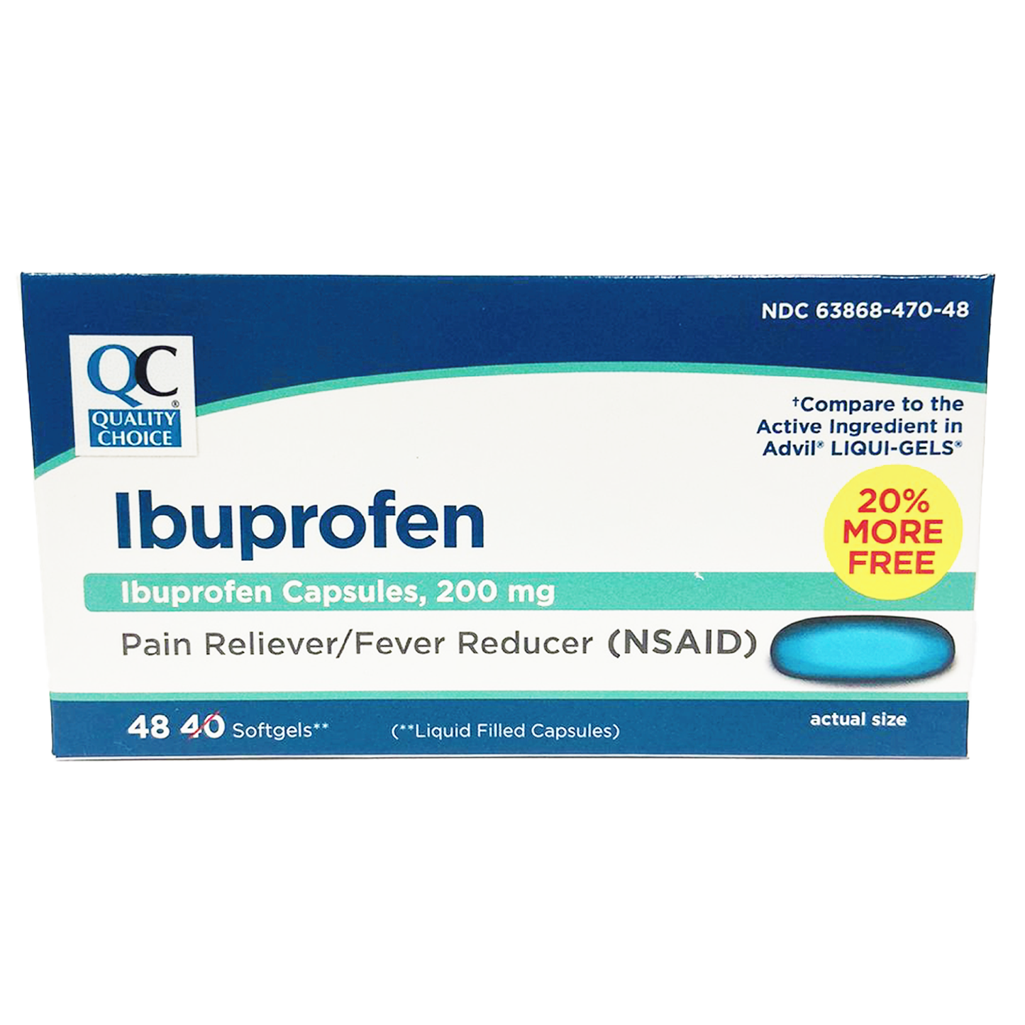 QC Ibuprofen Pain Reliever 200mg