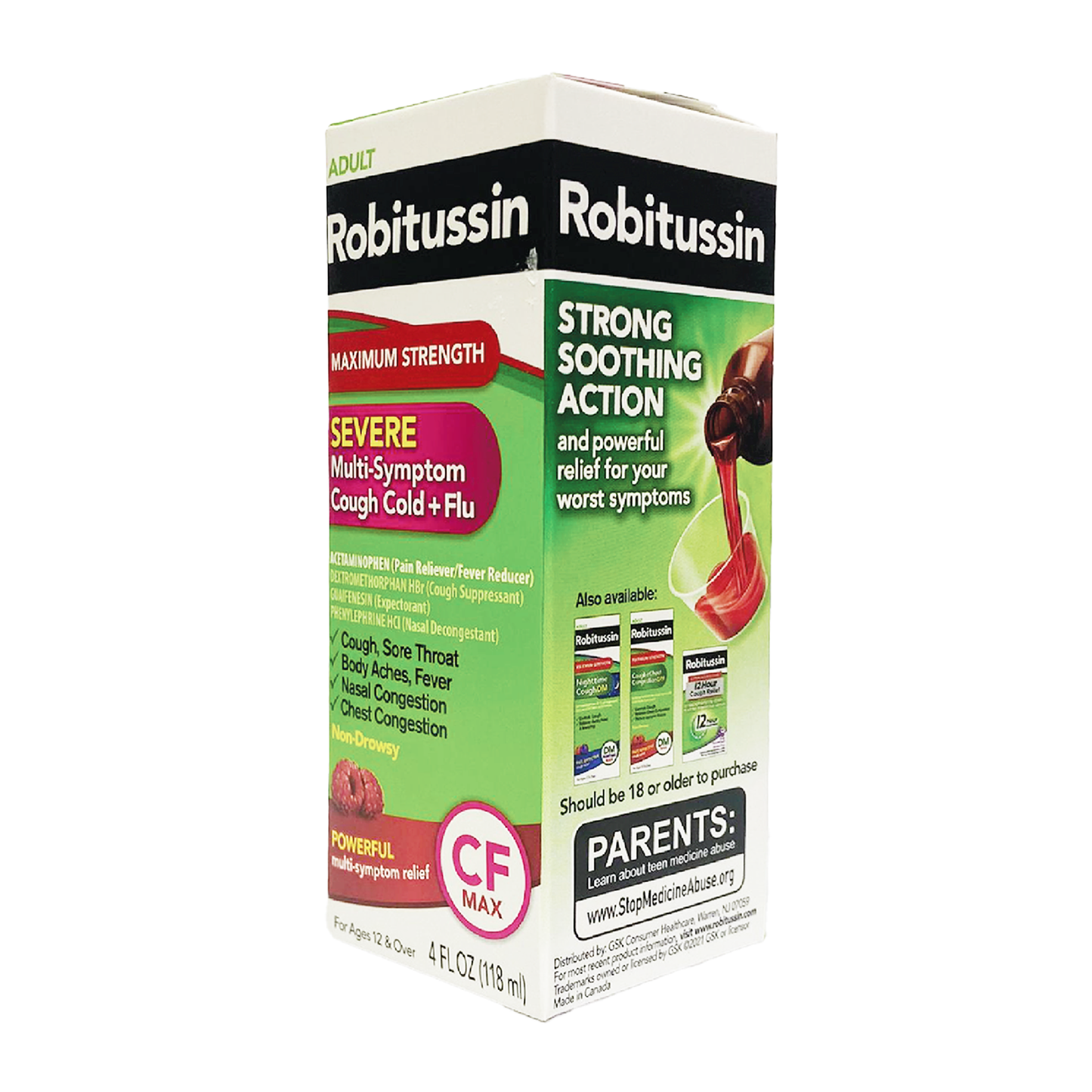 Adult Robitussin Severe Multi-Symptom Cough & Flu Relief