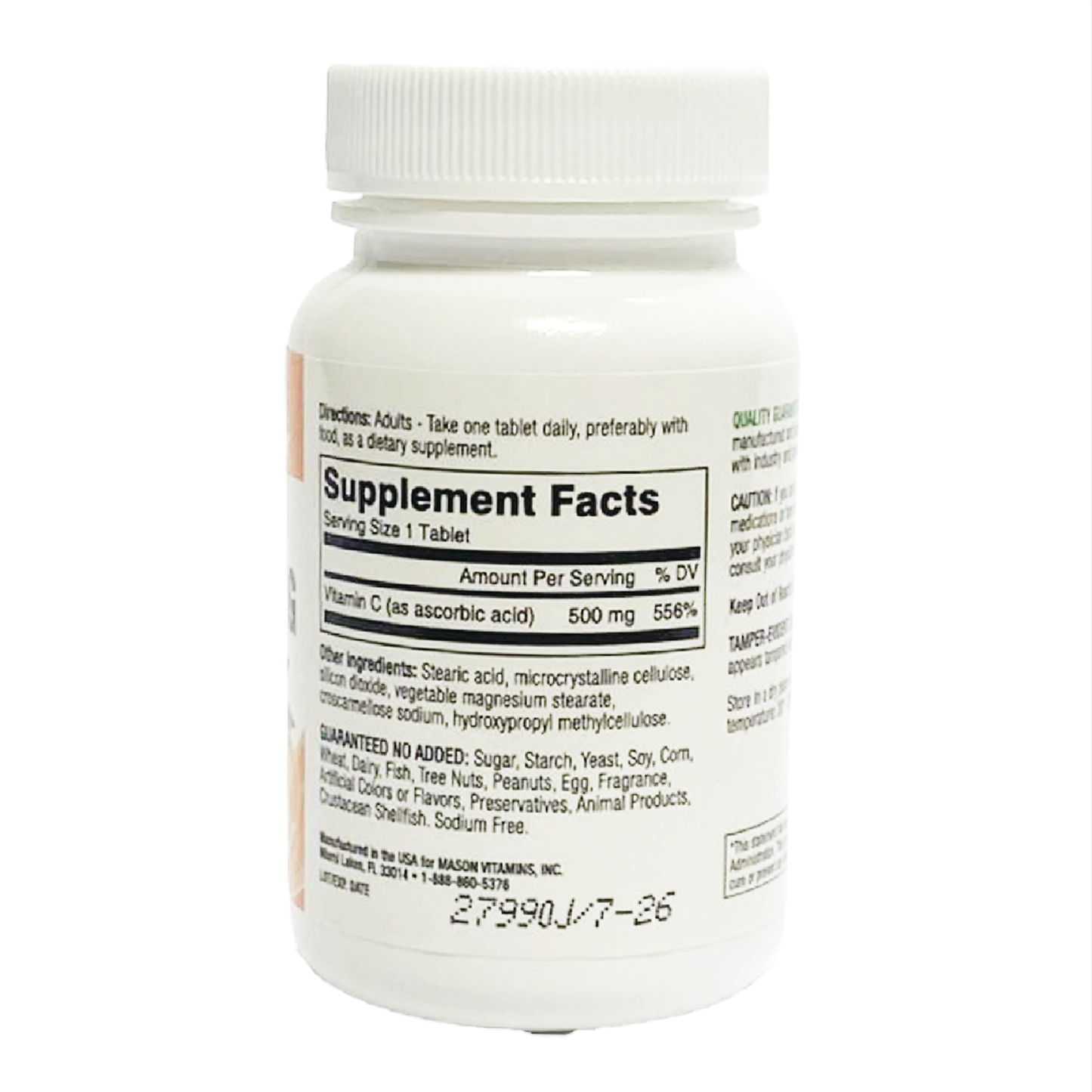 Healthy Sense Vitamin C-500 Tablets Natures Measure