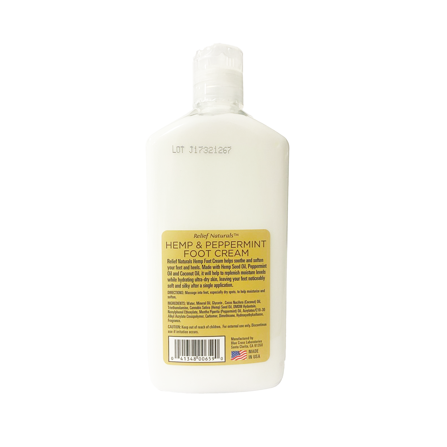 Relief Naturals Hemp Foot Cream