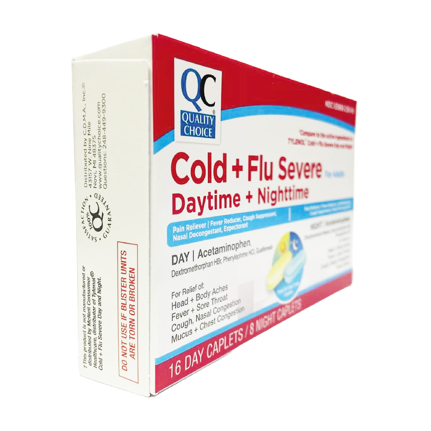 QC Cold + Flu Severe Daytime + Nighttime