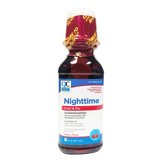 QC Nighttime Cold & Flu Cherry