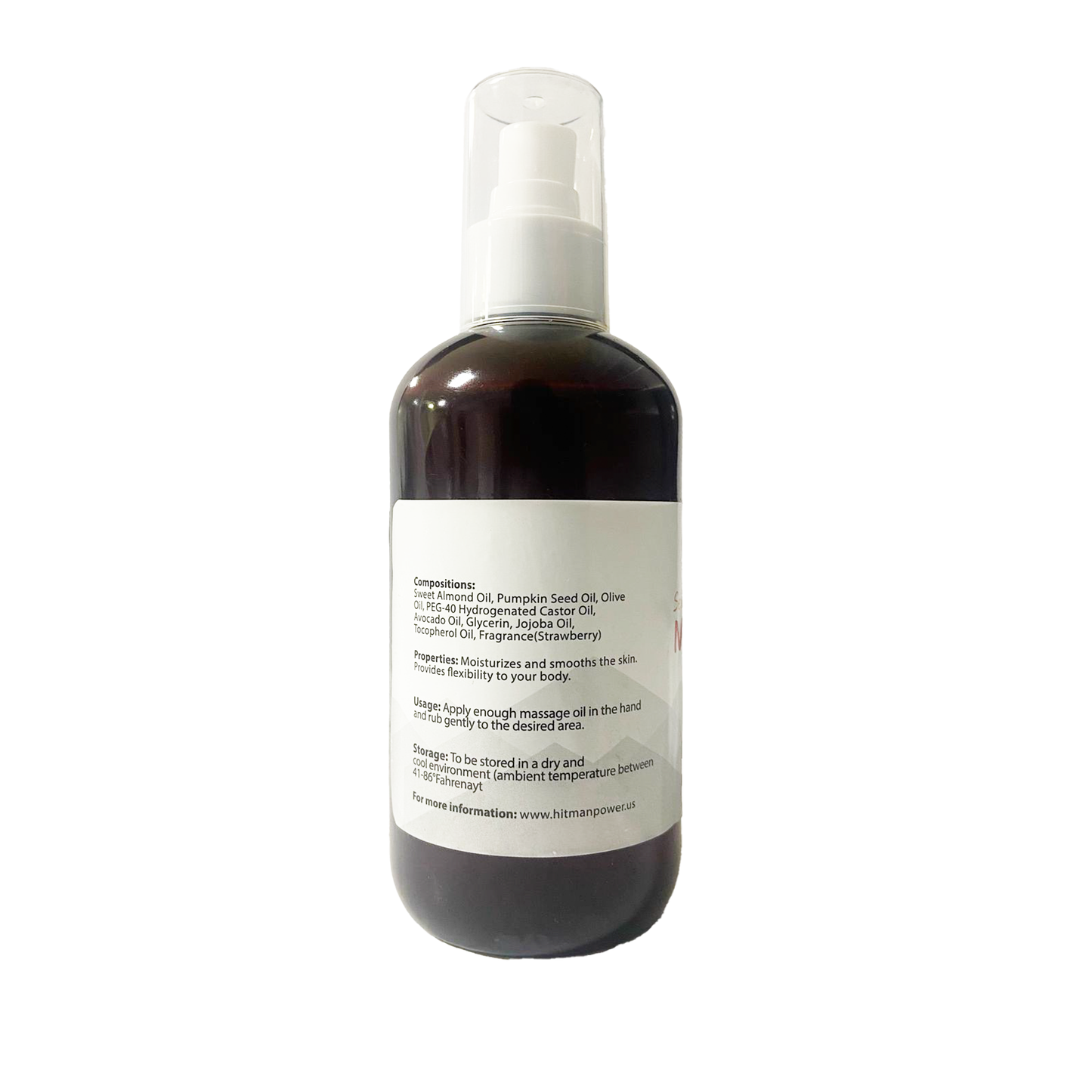 Hitman Sexual Massage Oil Strawberry