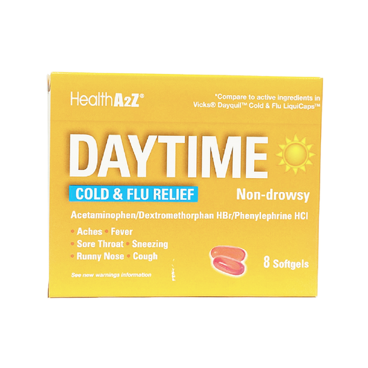 HealthA2Z Daytime Cold & Flu Relief Non-Drowsy