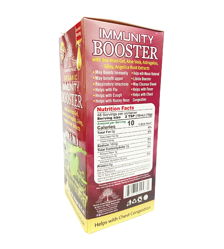 Essential Palace Organic Immunity Booster with Seamoss