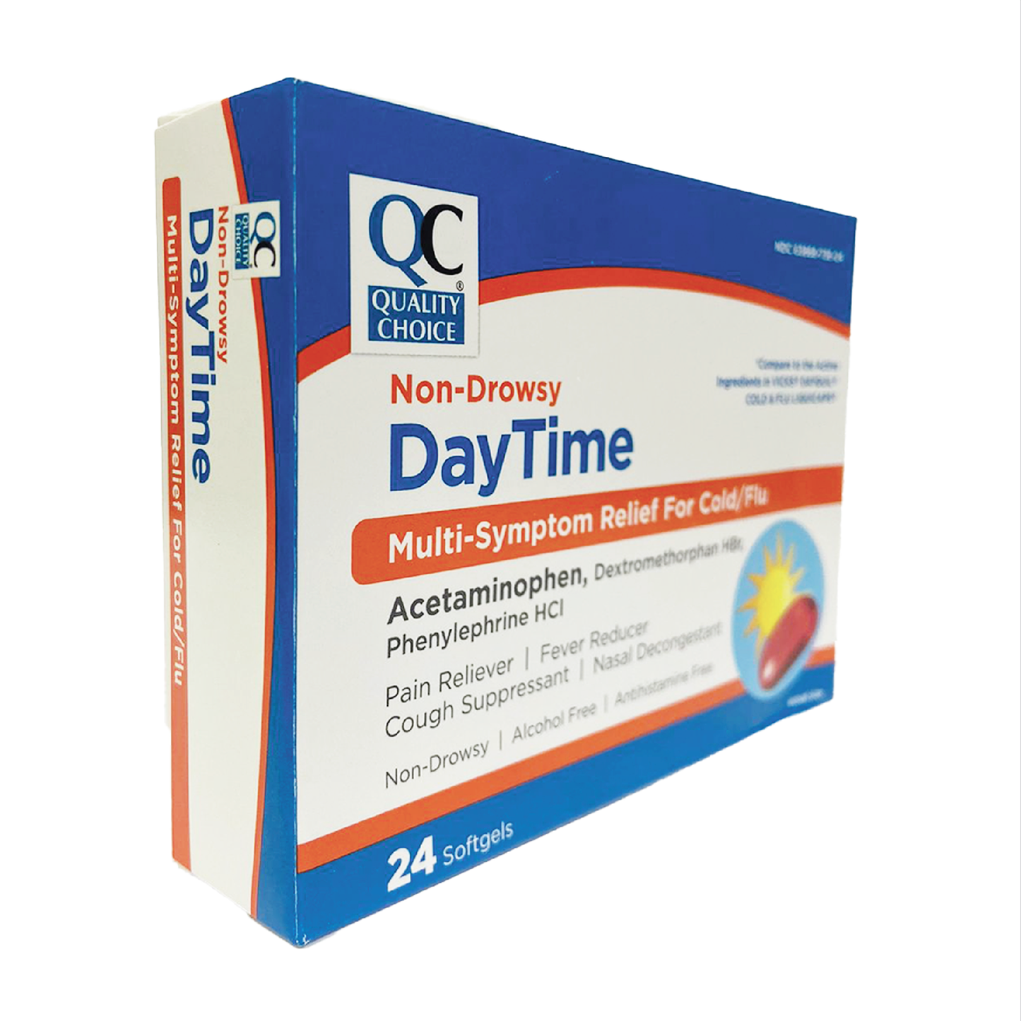 QC Non Drowsy DayTime Multi Symptom Relief
