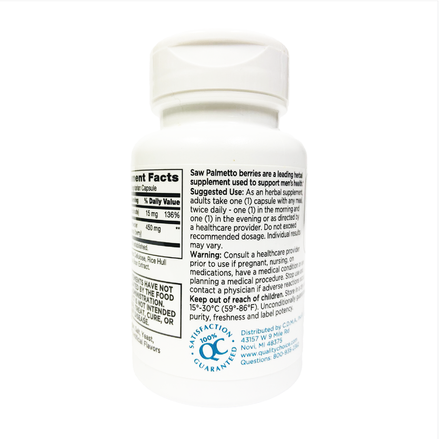 QC Saw Palmetto 450mg