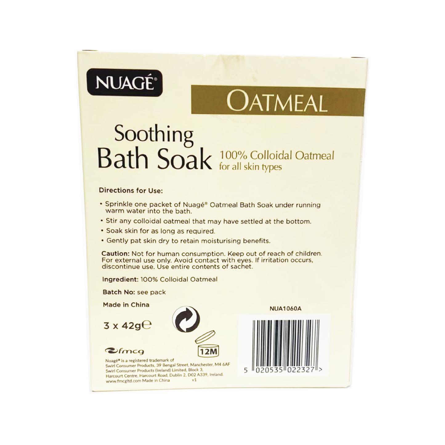 NUAGE Oatmeal Soothing Bath Soak