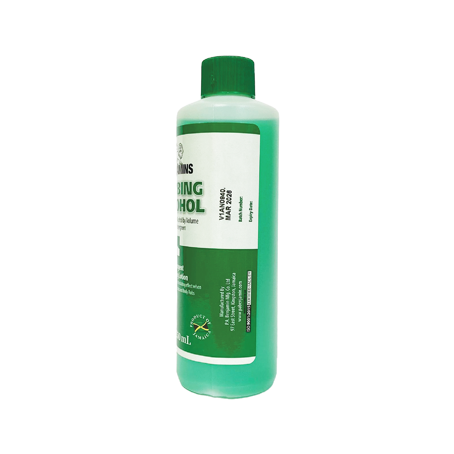 Benjamins Rubbing Alcohol Wintergreen