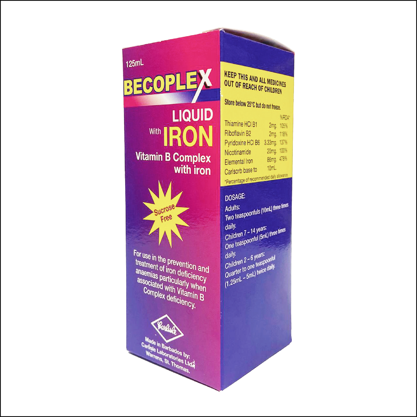 BECOPLEX Vitamin B Complex with Iron