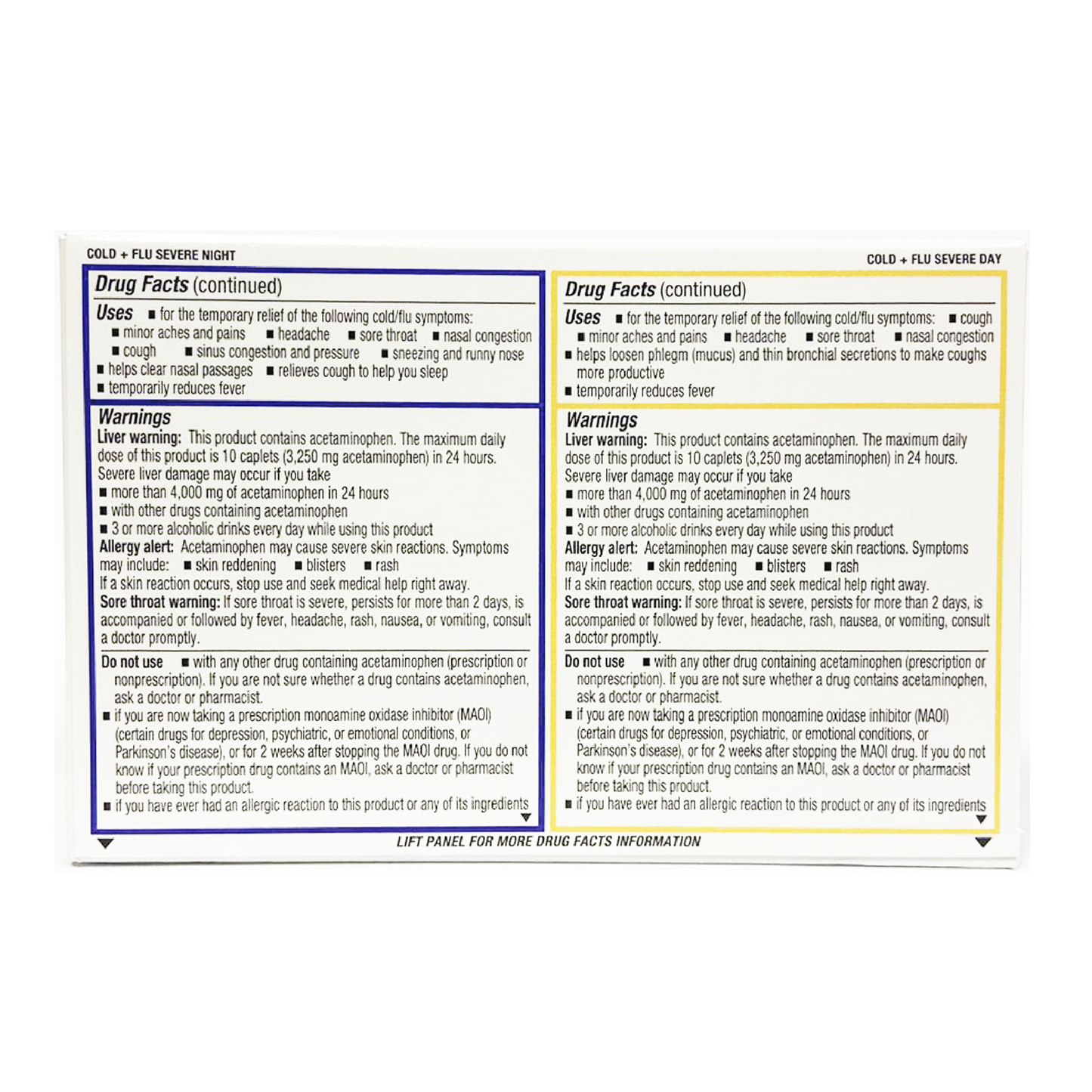 QC Cold + Flu Severe Daytime + Nighttime