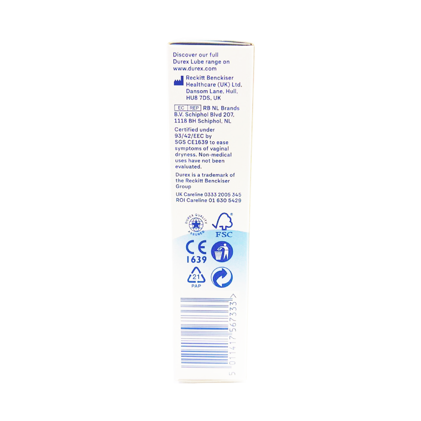 Durex Sensilube Intimate Moisturising Gel 40ml