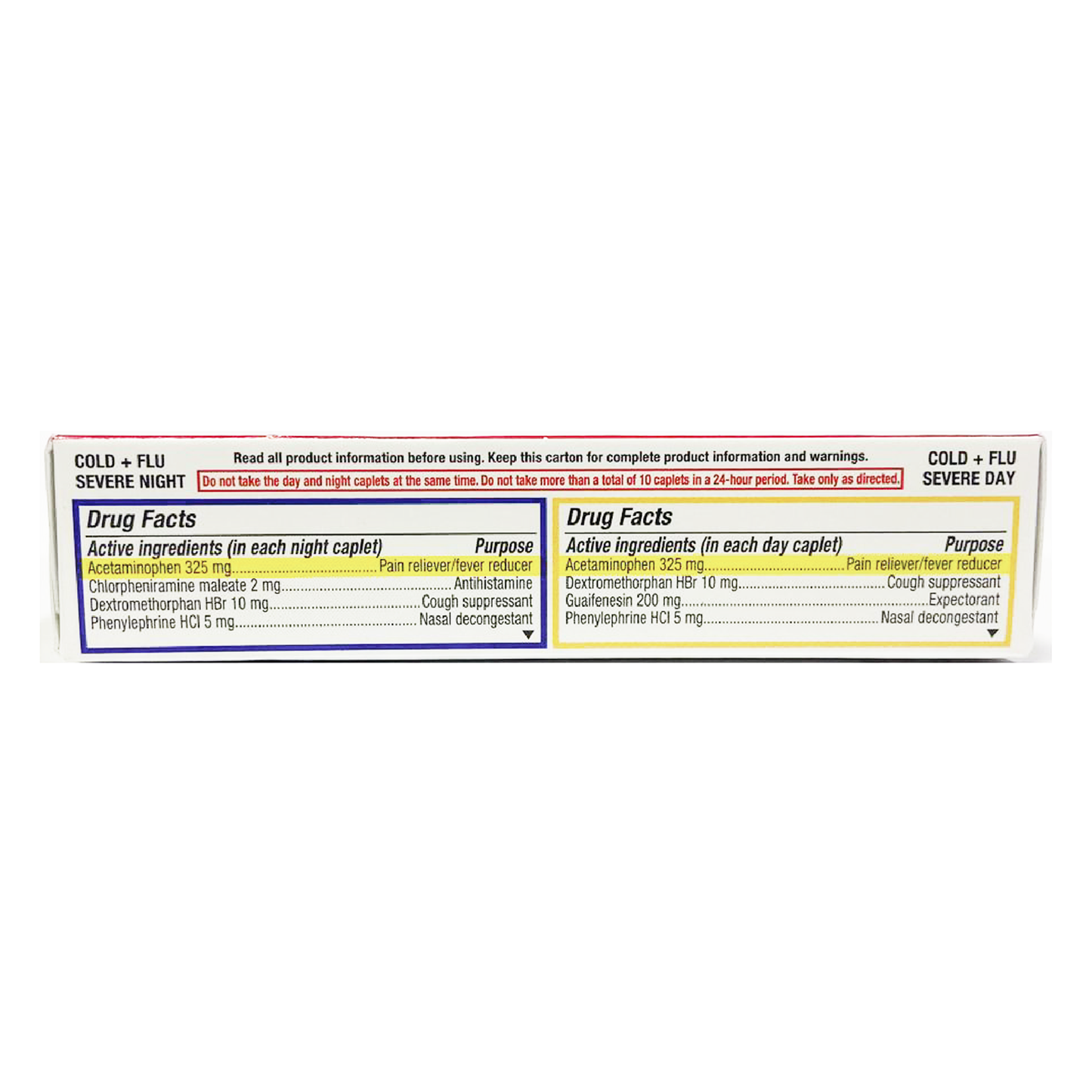 QC Cold + Flu Severe Daytime + Nighttime