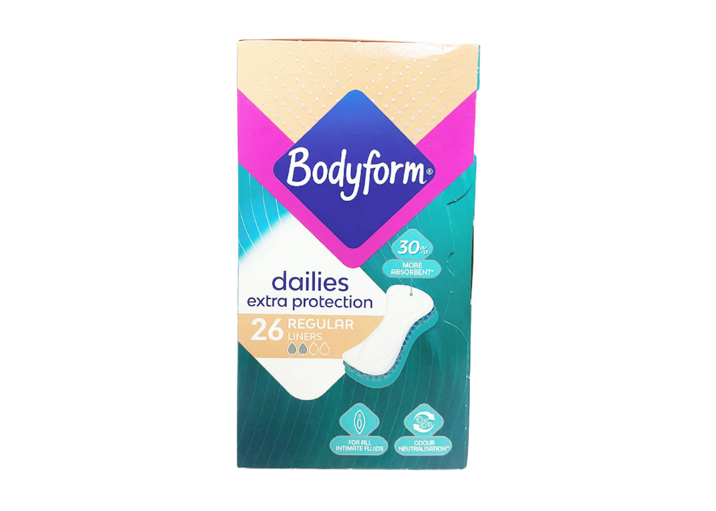 Bodyform Dailies Extra Protection Regular Liners
