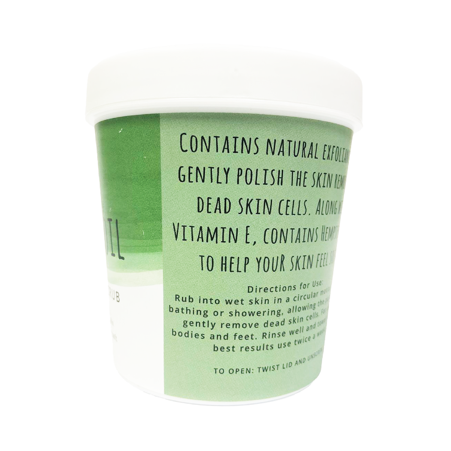 Hempseed Oil Sea Salt Body Scrub
