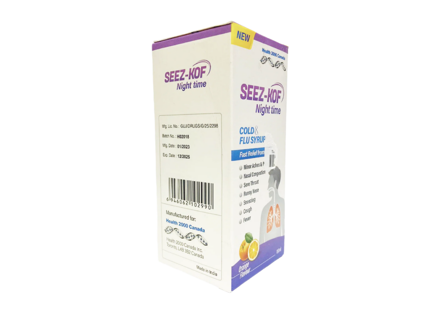 Seez-Kof Night time Cold & Flu Syrup